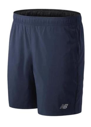 Шорты new balance core run 7 inch shorts ms11201ecl темно синие
