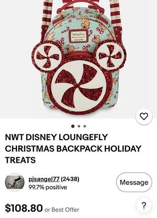 Рюкзак disney mickey mouse holiday від loungefly 2