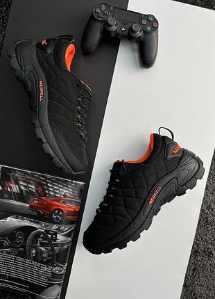 Чоловіче кросівки merrell ice cap moc 2 gtx all black orange