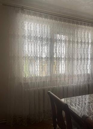 Тюль (гардини) з вишивкою 3