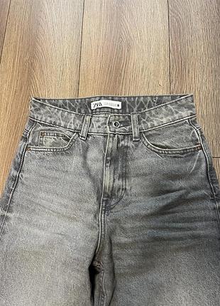 Жіночі джинси zara сірі 2