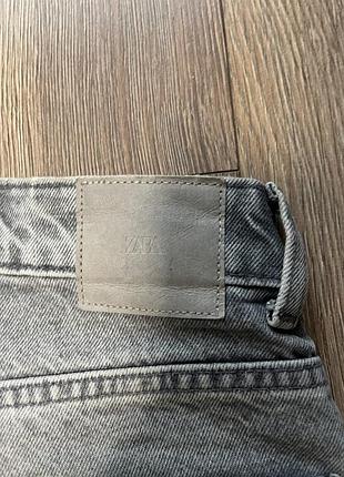 Жіночі джинси zara сірі 4