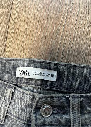 Жіночі джинси zara сірі 3