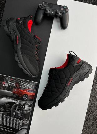 Чоловічі кросівки merrell  ice cap moc 2 gtx all black red