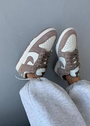 Кроссовки nike sb dunk low sail beige 7