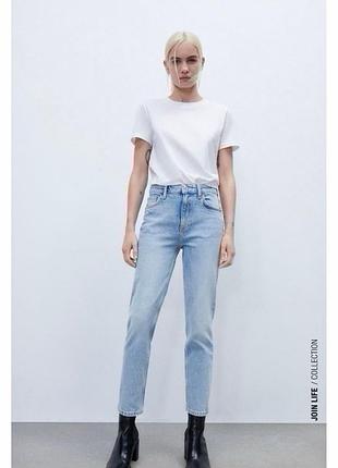 Джинси жіночі zara slim fit блакитні xs