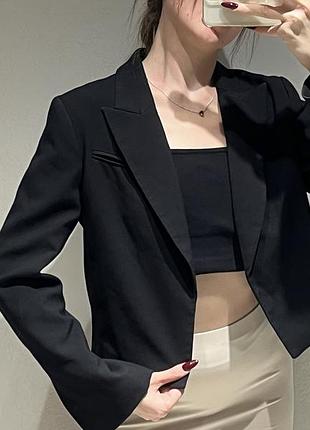 Піджак жіночий h&m класичний чорний