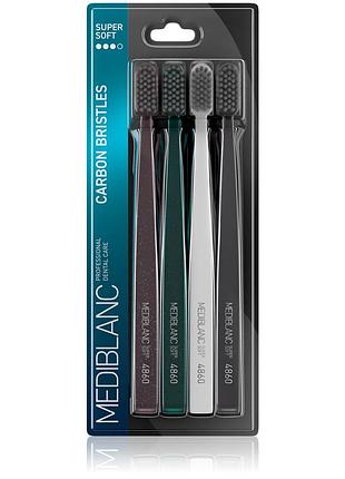 🪥🦷поштучно з набору mediblanc toothbrush super soft зубна щітка з вуглецевими щетинками