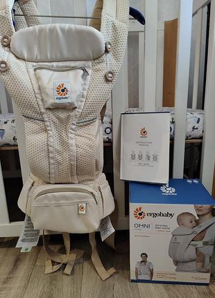 Ерго-рюкзак ergobaby omni breeze бежевий