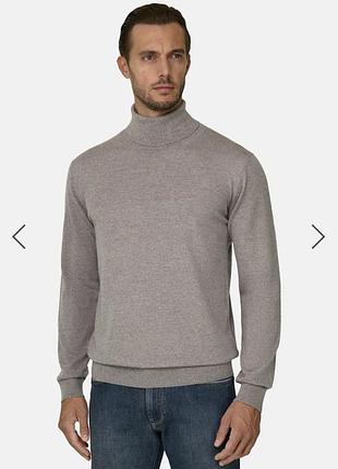 Мужской шерстяной свитер/ водолазка boggi milano cashmere