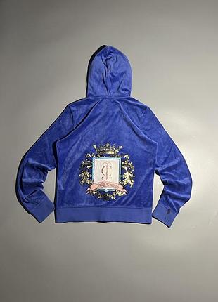 Juicy couture vintage кофта велюрова big logo