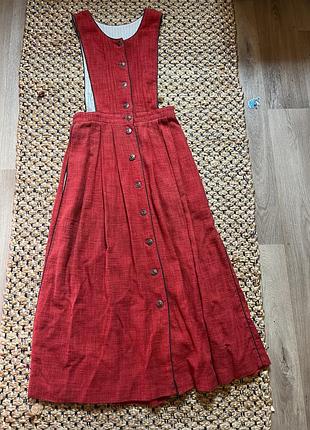 Австрійський вінтажний сарафан міді salzburger dirndl-look (trachten)