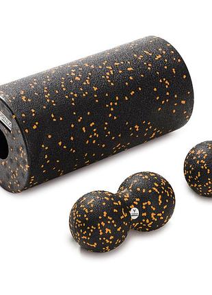 Массажный набор cornix (ball 8 см, duoball 8 х 16 см и foam roller 30 х 15 см) xr-0081, для массажа мышц и восстановления
