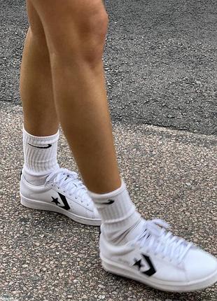 Кеди жіночі converse star player 76 білі