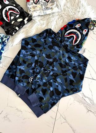 Худі b*p* s*a*k fullzip camo blue  арт gl0003