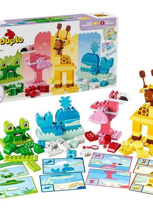 Конструктор lego duplo town игра по построению животных