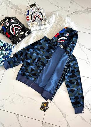 Худі b*p* s*a*k fullzip camo blue арт gl0003