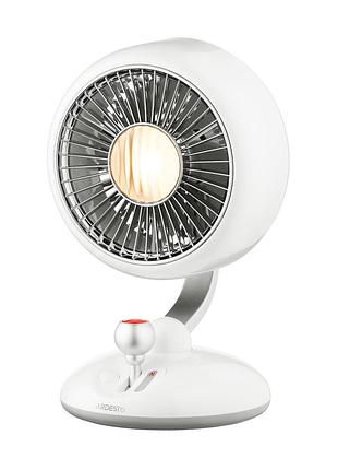 Вентилятор ardesto aviafan ft-f3600w настольный, 12см, аккумулятор, подсветка, usb-a type-c, белый