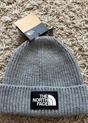 Шапка унісекс the north face сіра