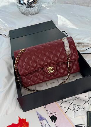 🍒🍒 брендовая сумка шанель натуральная кожа вишневая премиум люкс