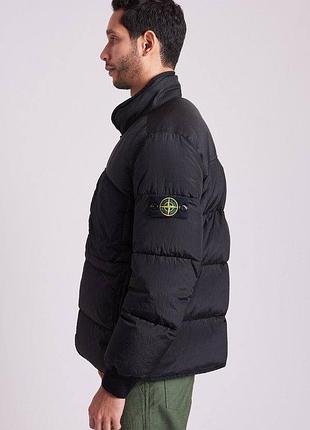 Пуховик stone island black 🔥 ❗️розпродаж❗️