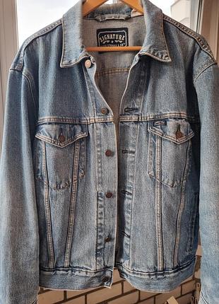 Куртка чоловіча джинсова levis signature блакитна