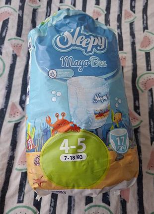 Підгузки sleepy mayo bee для плавання 4-5 (7-18 кг)