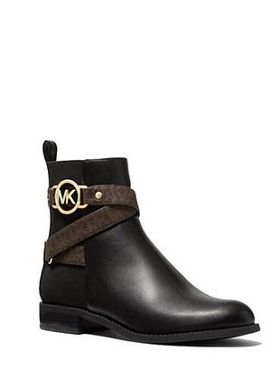 Жіночі демісезонні черевики (напівчоботи) michael kors rory flat bootie.розмір:47(24см).матеріал:шкіра