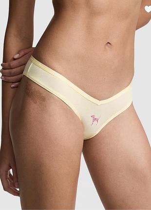 Трусики жіночі victoria’s secret pink жовті