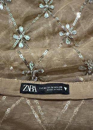 Спідниця сітка прозора лелітки блискітки xs-s zara