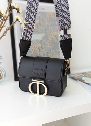 Кожаная сумочка кросс боди для женщины сумка через плечо christian dior для девушки брендовая женская мини сумка диор