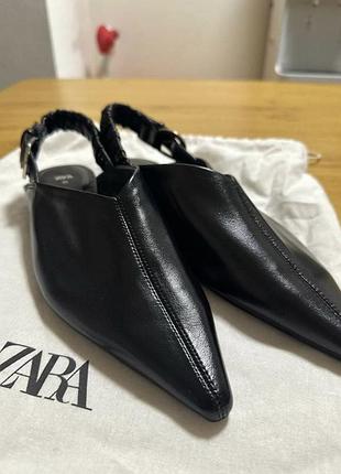 Мюлі жіночі zara чорні