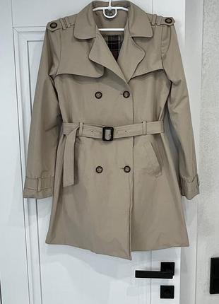Плащ дитячий zara kids двобортний бежевий