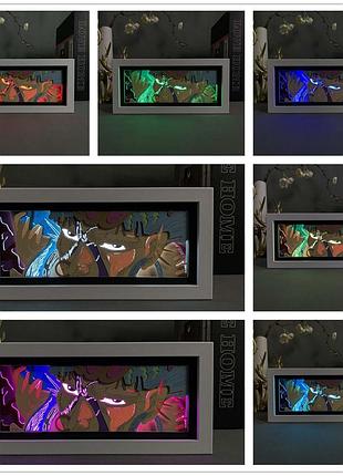 Многослойный ночник лампа аниме вамуу джоджо светильник jojo rgb (zdd- 269)