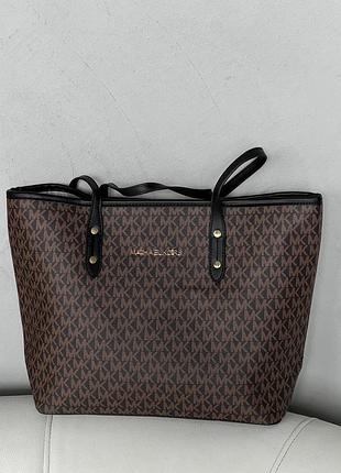 Кожаная сумочка на плечо для девушки michael kors брендовая городская сумка шопер для женщины женский шопер майкл корс