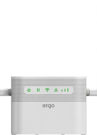 Мобильный 4g wifi роутер ergo r023 2,4 ггц аккумулятор 4000 мач белый