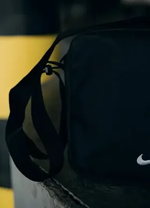 Сумка мессенджер борсетка nike черная спорт через плечо найк 4