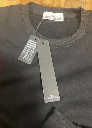 Чоловічий світшот stone island чорний 2