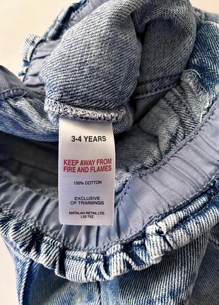 Джинсові джоггери карго на дівчинку  matalan 5