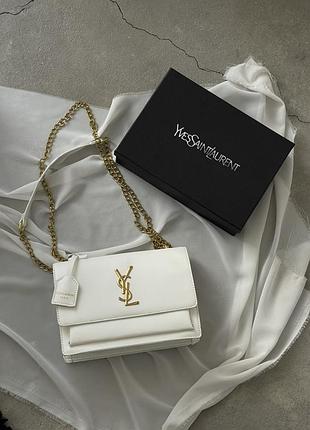Брендова класична сумка ів сен лоран для жінки жіноча ділова сумка yves saint laurent шкіряний клатч через плече ysl