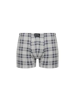 Шорты мужские mister plaid серый