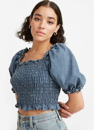 Топ блузка джинсовий levi’s р.m 7