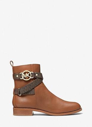 Жіночі шкіряні ботильйони michael kors, розмір:35,5(22,5-22,8см).матеріал: шкіра