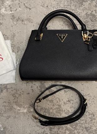 Сумка для жінок guess чорна каркасна