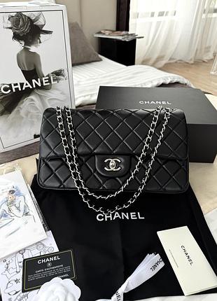 Chanel black silver 30