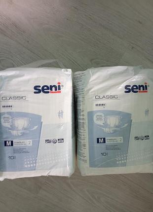 Підгузки для дорослих seni classic розмір m, 18 шт.