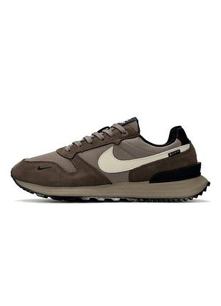 Чоловічі кросівки nike phoenix waffle gtx brown beige black