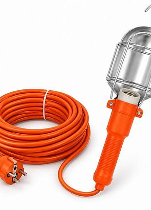 Світильник переносний ручний 10 м, гаражна лампа з гачком е27