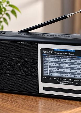 Радиоприемник golon rx-3050 3 вт / аккумуляторное портативное радио fm/am/sw