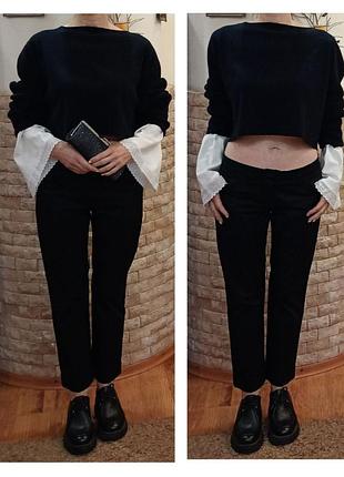Укороченные дизайнерские брюки от max mara, линейка sportmax